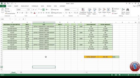 metal weight calculator excel sheet|calculate weight of stainless steel flat.